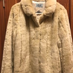 Juicy Couture Tan Faux Fur Coat